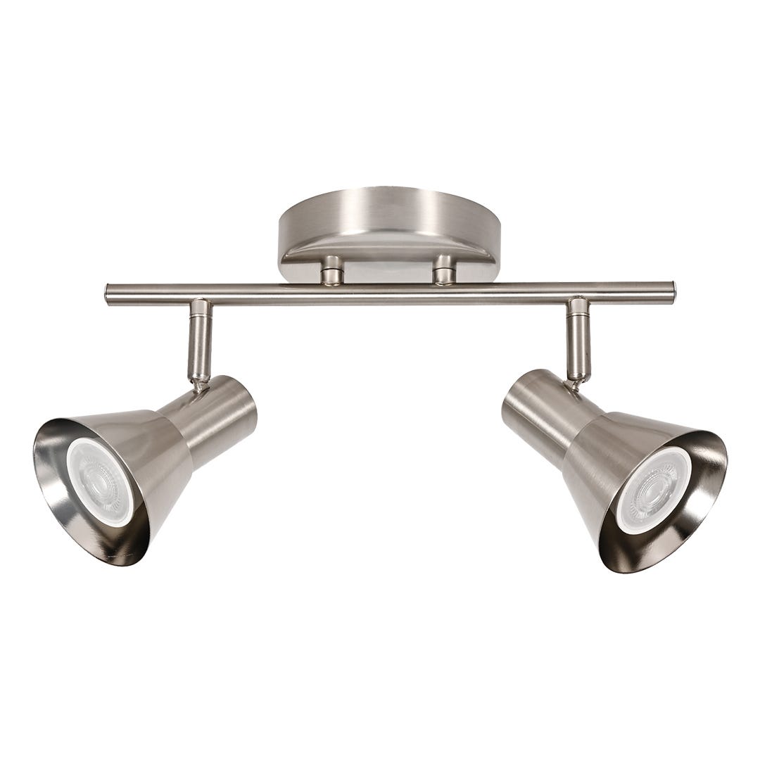 ROSALIE 2-Light Track Lighting Fixture, Nickel