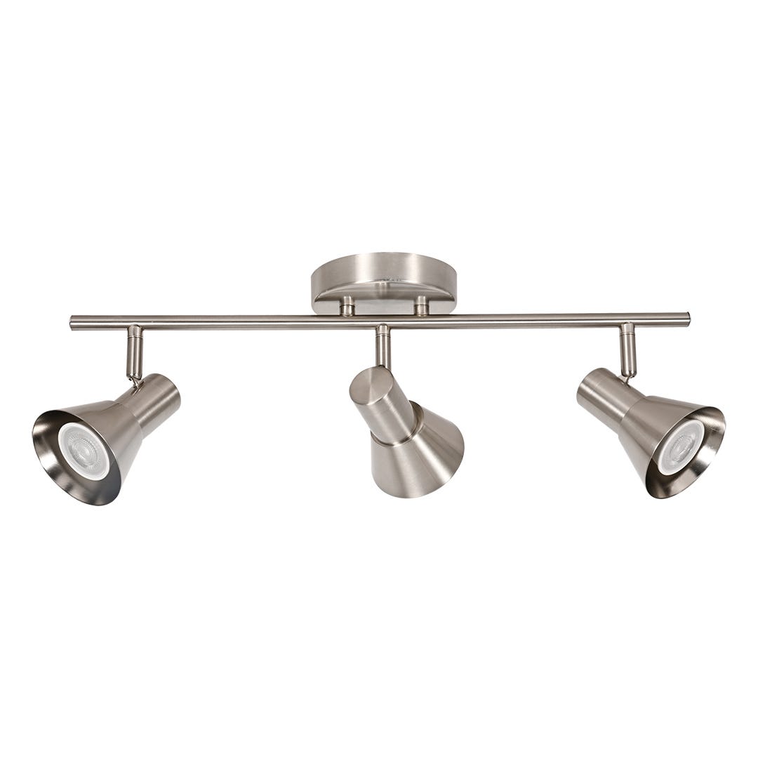 ROSALIE 3-Light Track Lighting Fixture, Nickel