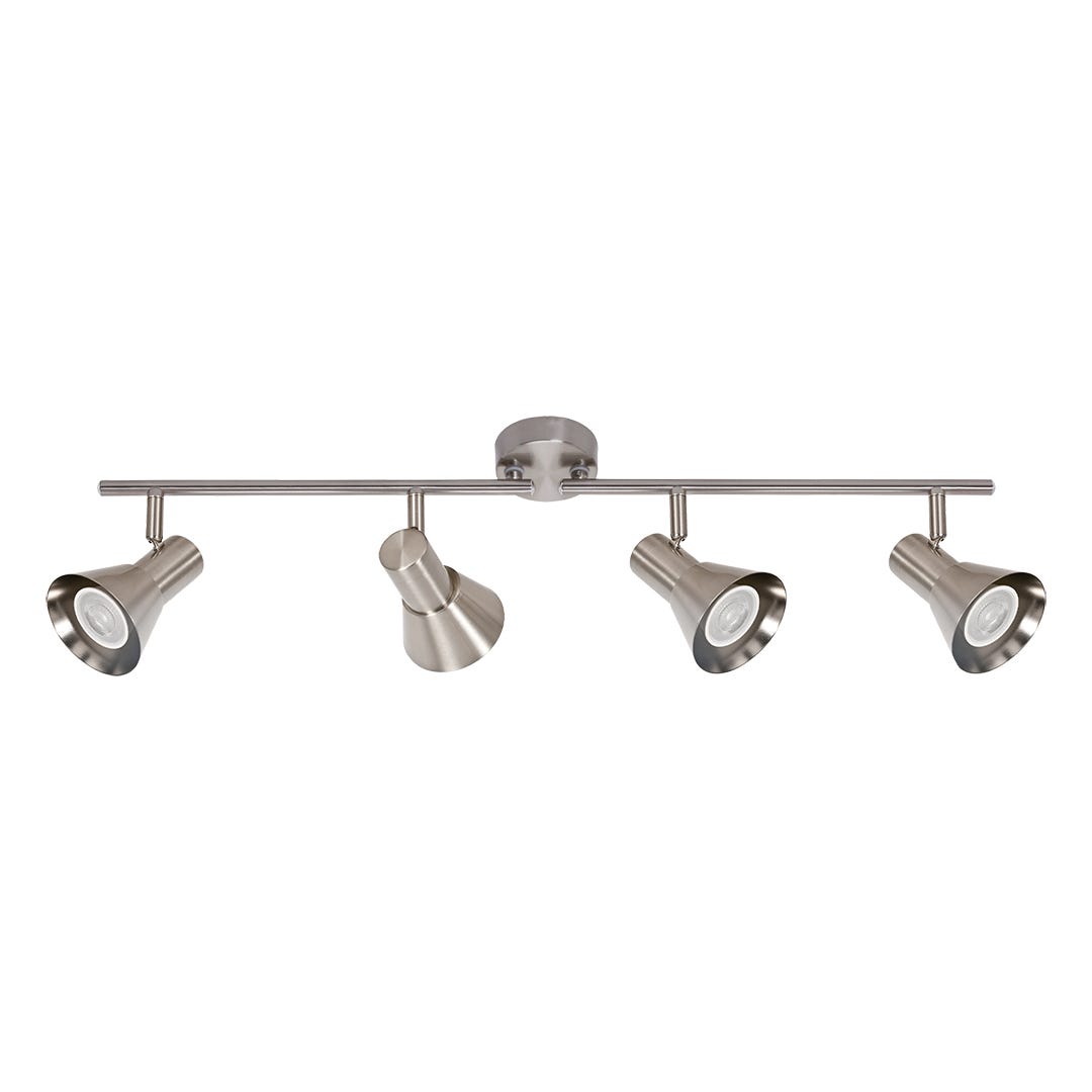 ROSALIE 4-Light Track Lighting Fixture, Nickel