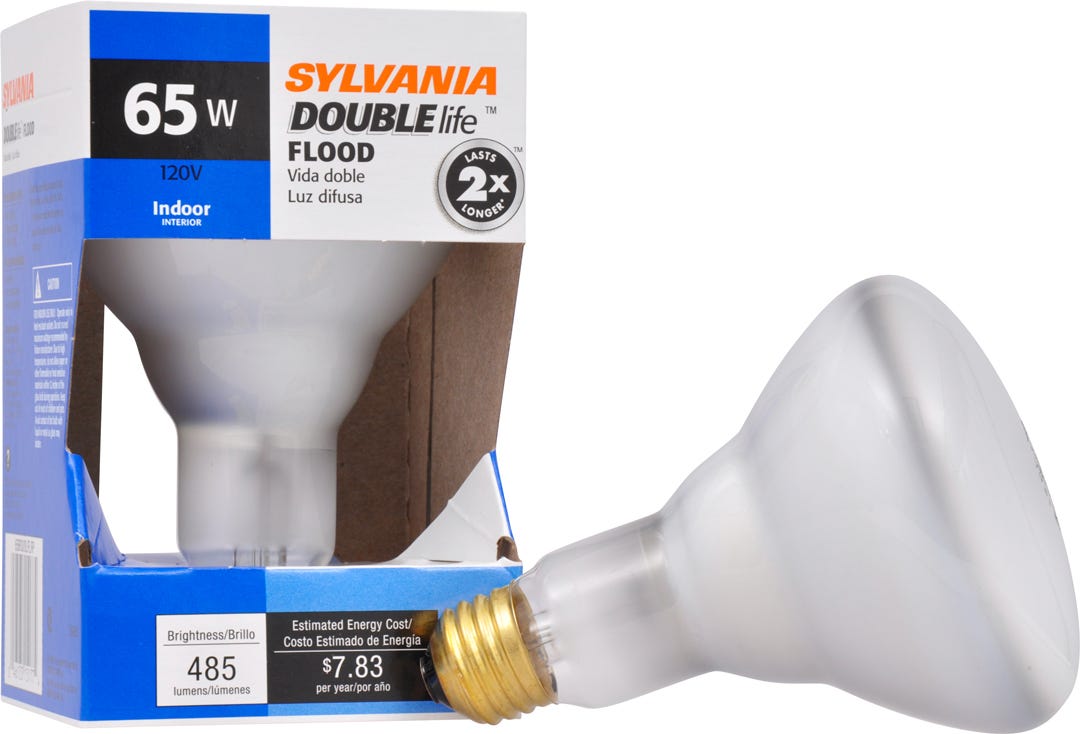 Flood Light Bulb, 65W, BR30