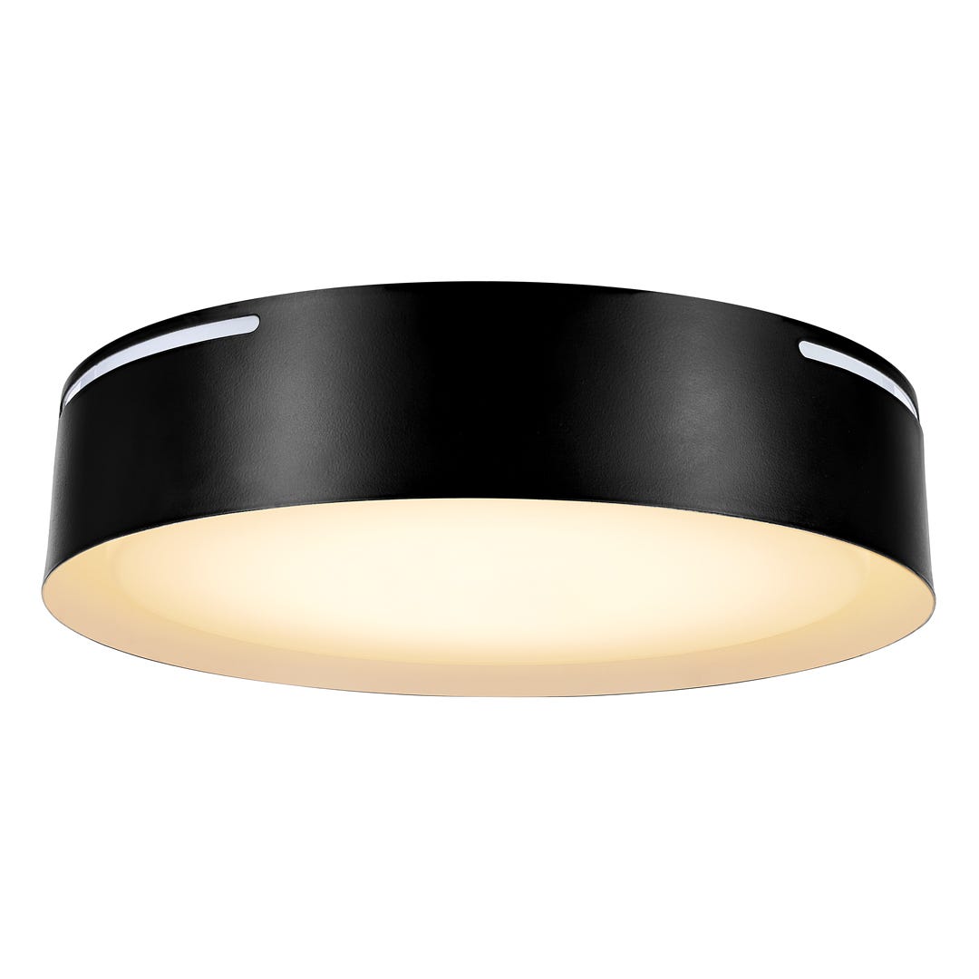 WESTFIELD Ceiling Light with Nightlight, Black/White