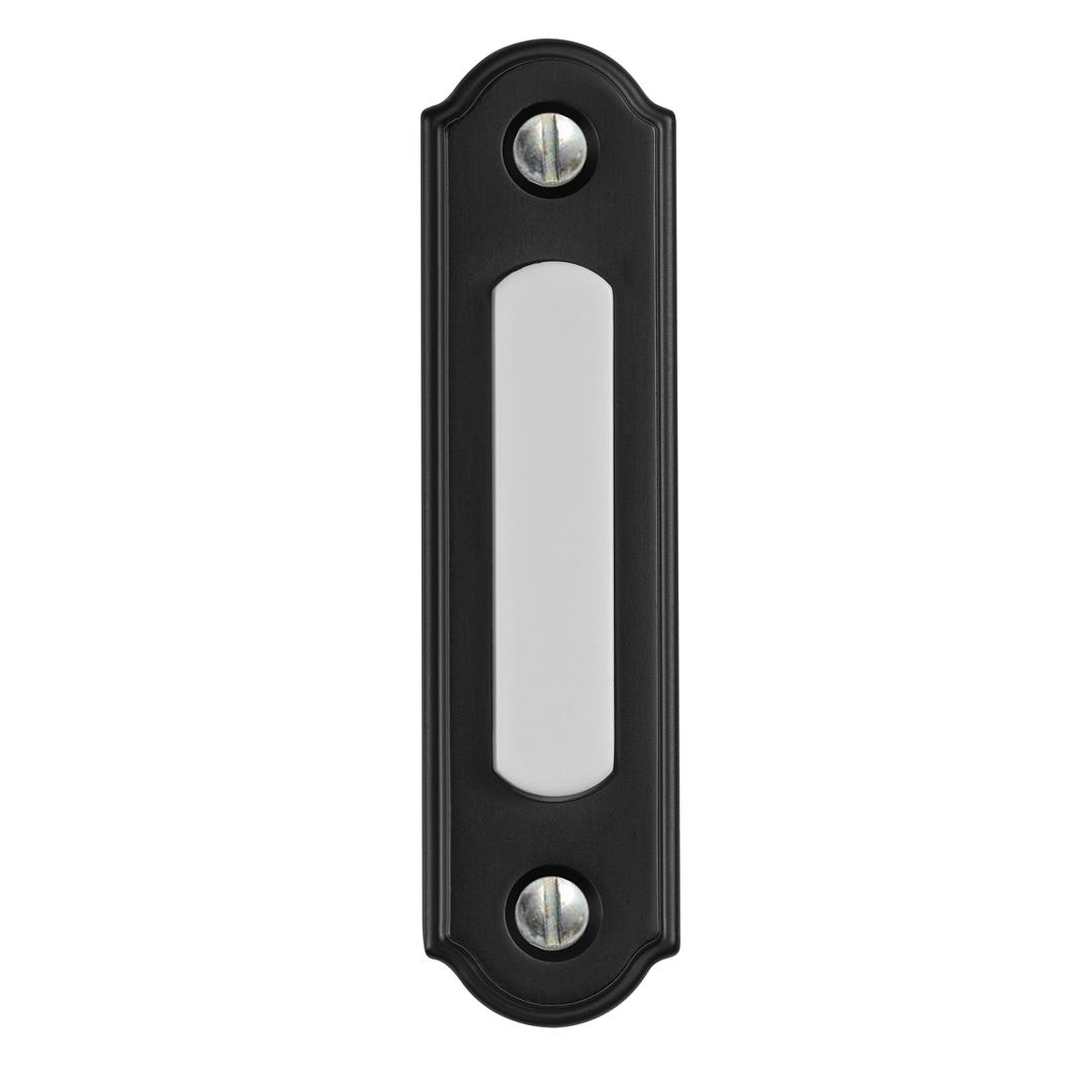 Illuminated Metal Push Button, Black Wire