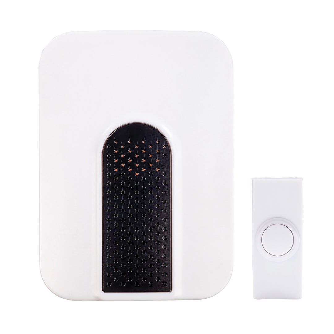 Wireless Plug-In Doorbell Set, White