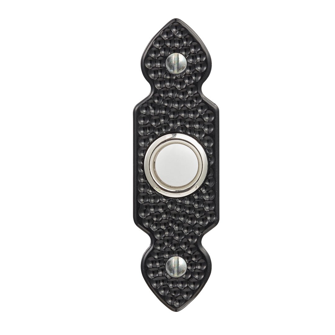 Wired Doorbell Button, Vintage Black