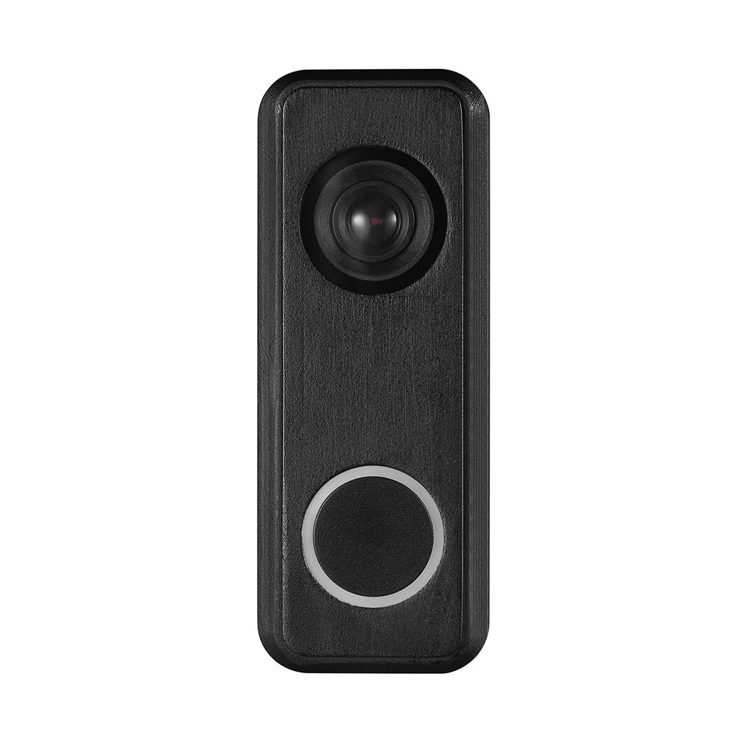 Wireless Doorbell Button with Fake Camera, Black