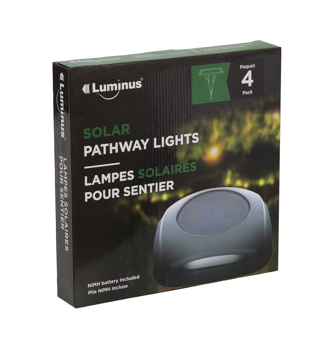 Outdoor Solar LED Lights, 4/Pack