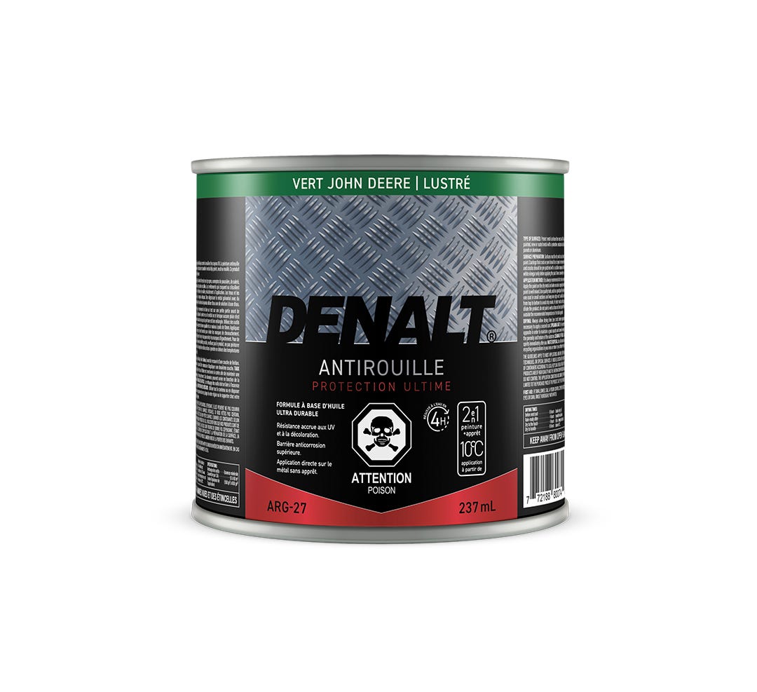 Alkyd Anti-Rust Paint, Glossy, John Deere Green, 237 ml