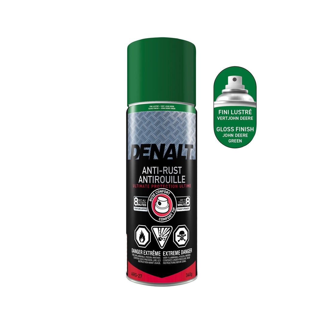 Spray Rust Paint, Alkyd, Gloss John Deere Green, 340 g