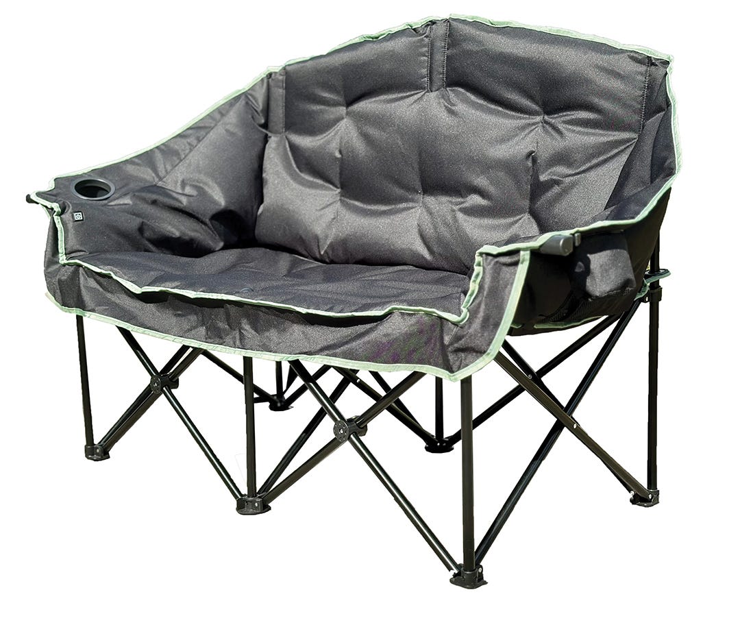 Big Heated Camp Chair, Double Wide