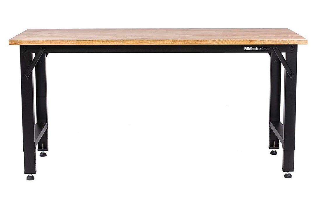Adjustable Height Work Table, Steel, 6 ft.