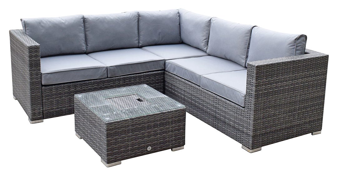 GEORGIA 3-Piece Conversation Set, Gray