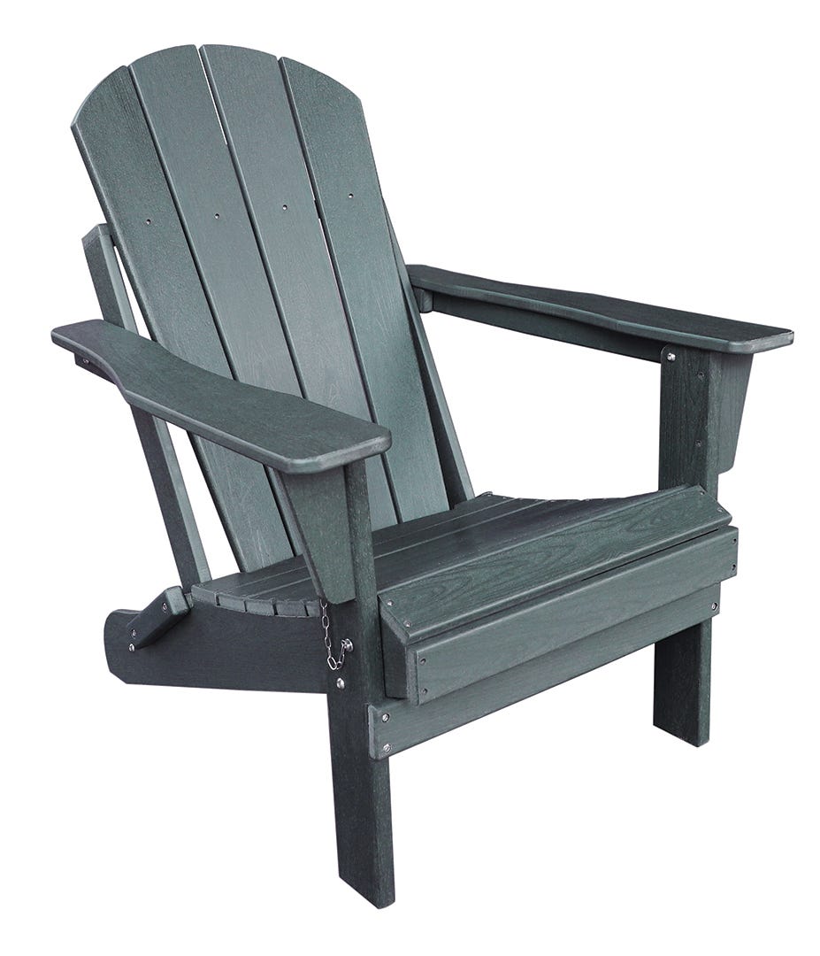 Folding Adirondack Chair, Grey