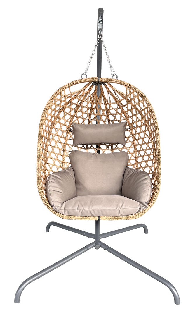 SOUTHFORK Foldable Hanging Chair, Natural