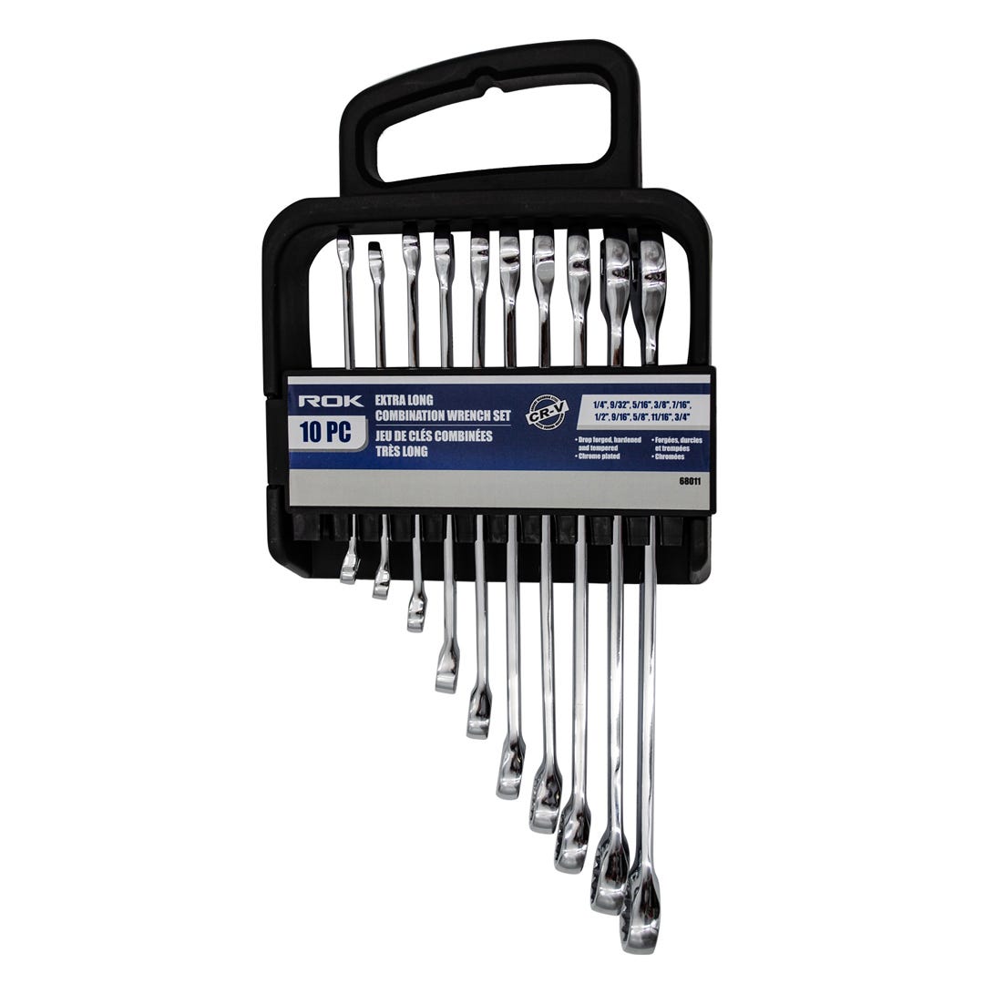 ROK Combination Wrench Set, 10/Pack