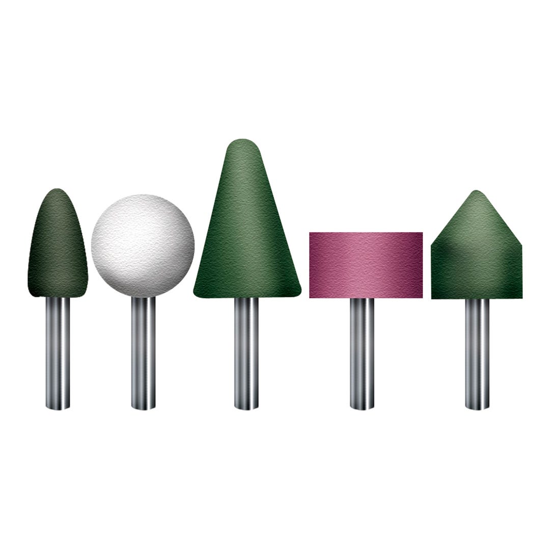ROK Mounted Points Grinding Stone, 5/Pack