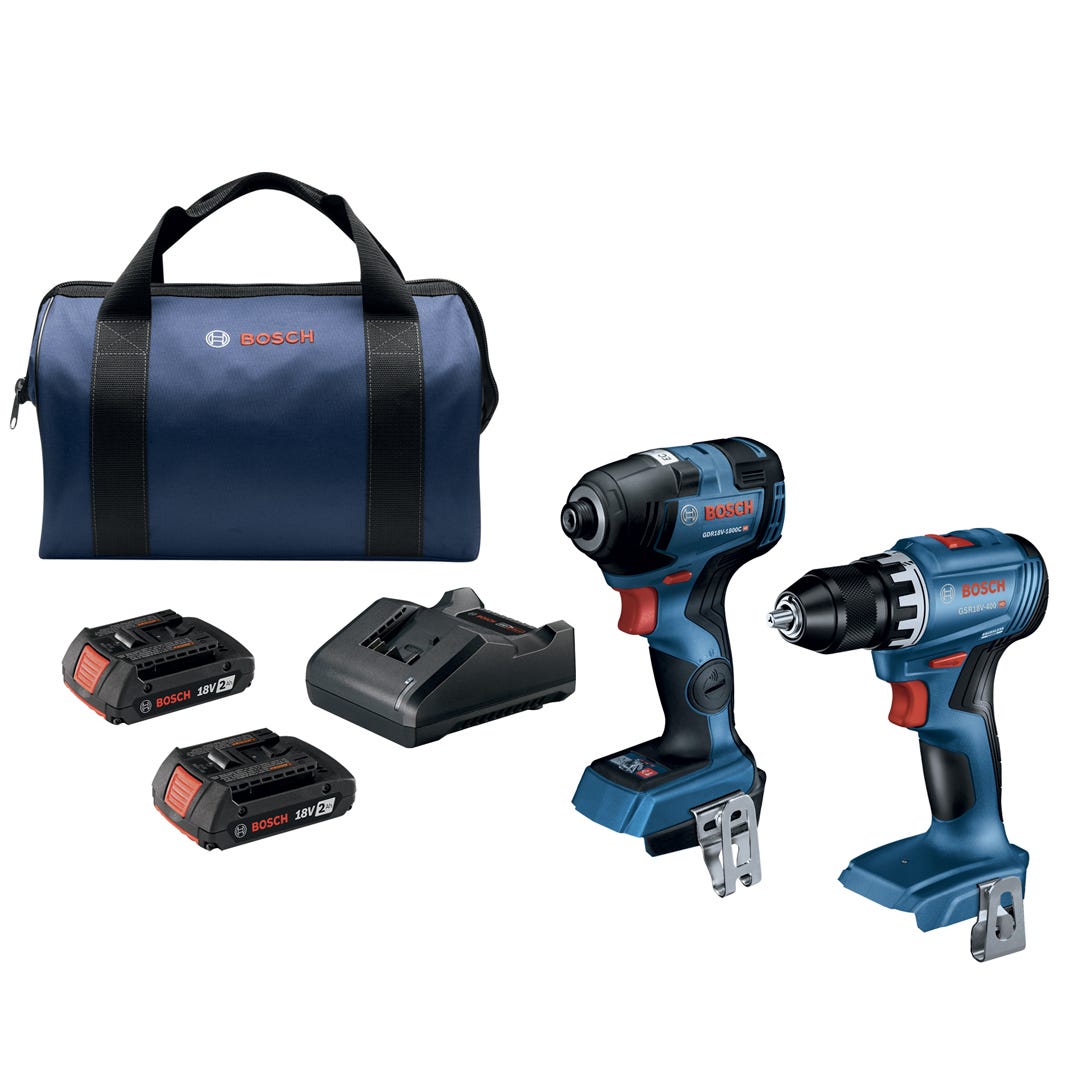 Brushless Drill/Driver and Impact Driver Combo Kit, 18V