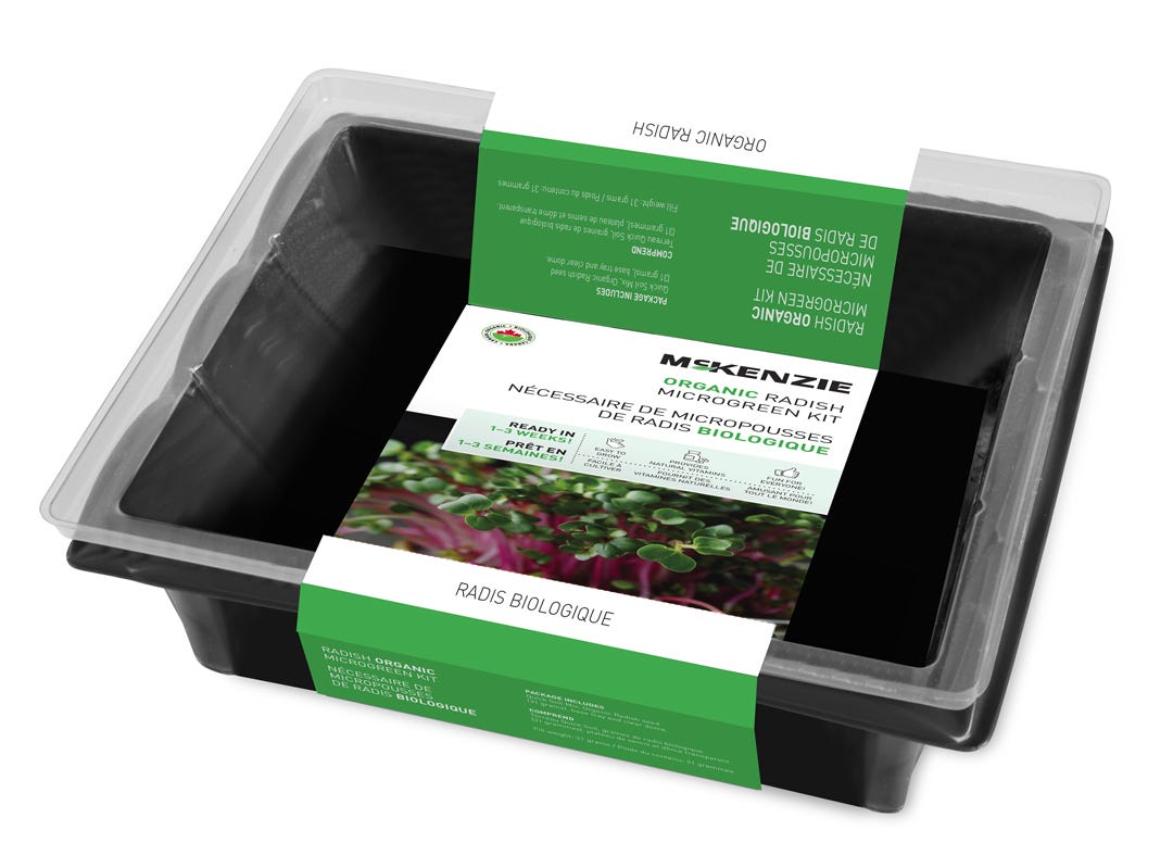 Organic Radish Microgreen Kit