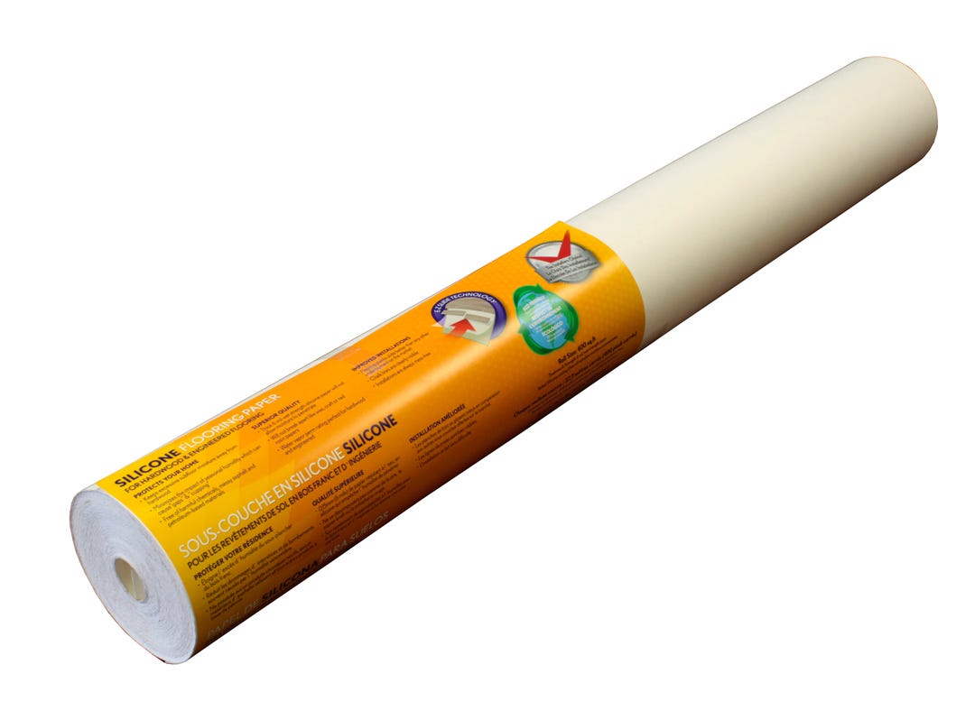 Silicone Floor Coating Underlayment, 0.15 mm, White