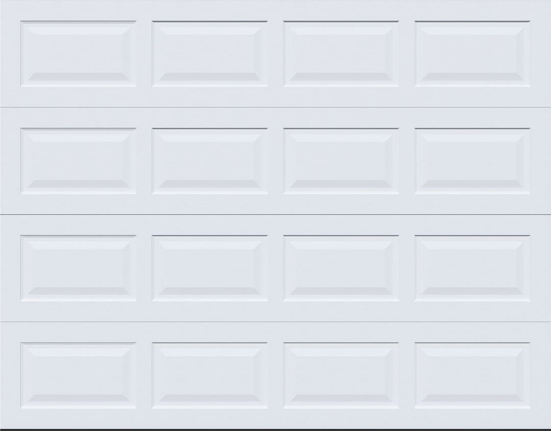 LEADVISION Panel Garage Shed Door, white, 9 ft. x 7 ft.