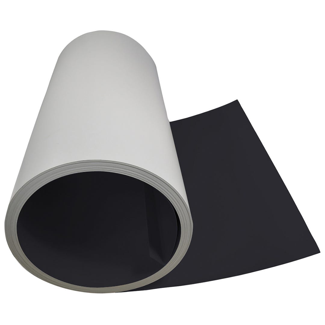 Aluminum, 0.22, 24 in. x 50 ft., matte black/white