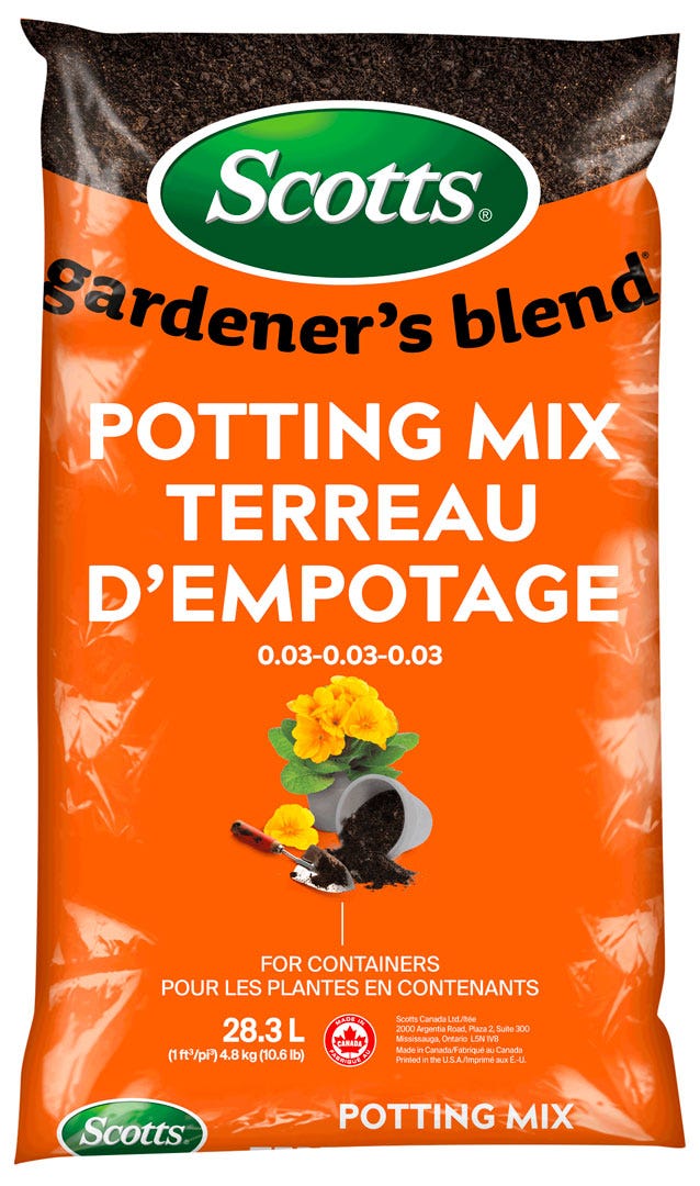 SCOTTS Gardener's Blend Potting Mix, 28.3 L