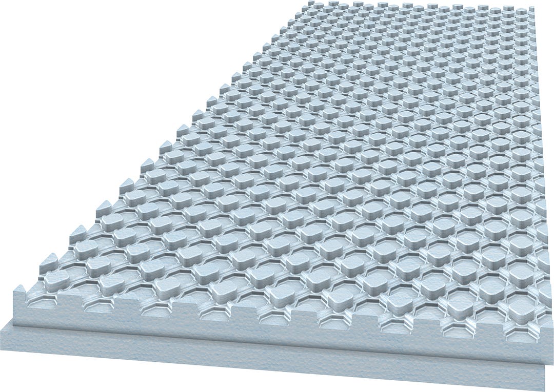 HYDROPEX G-LOCK Insulating Panel, R10, 16PSI, 2-1/2 in. x 4 ft. x 4 ft.