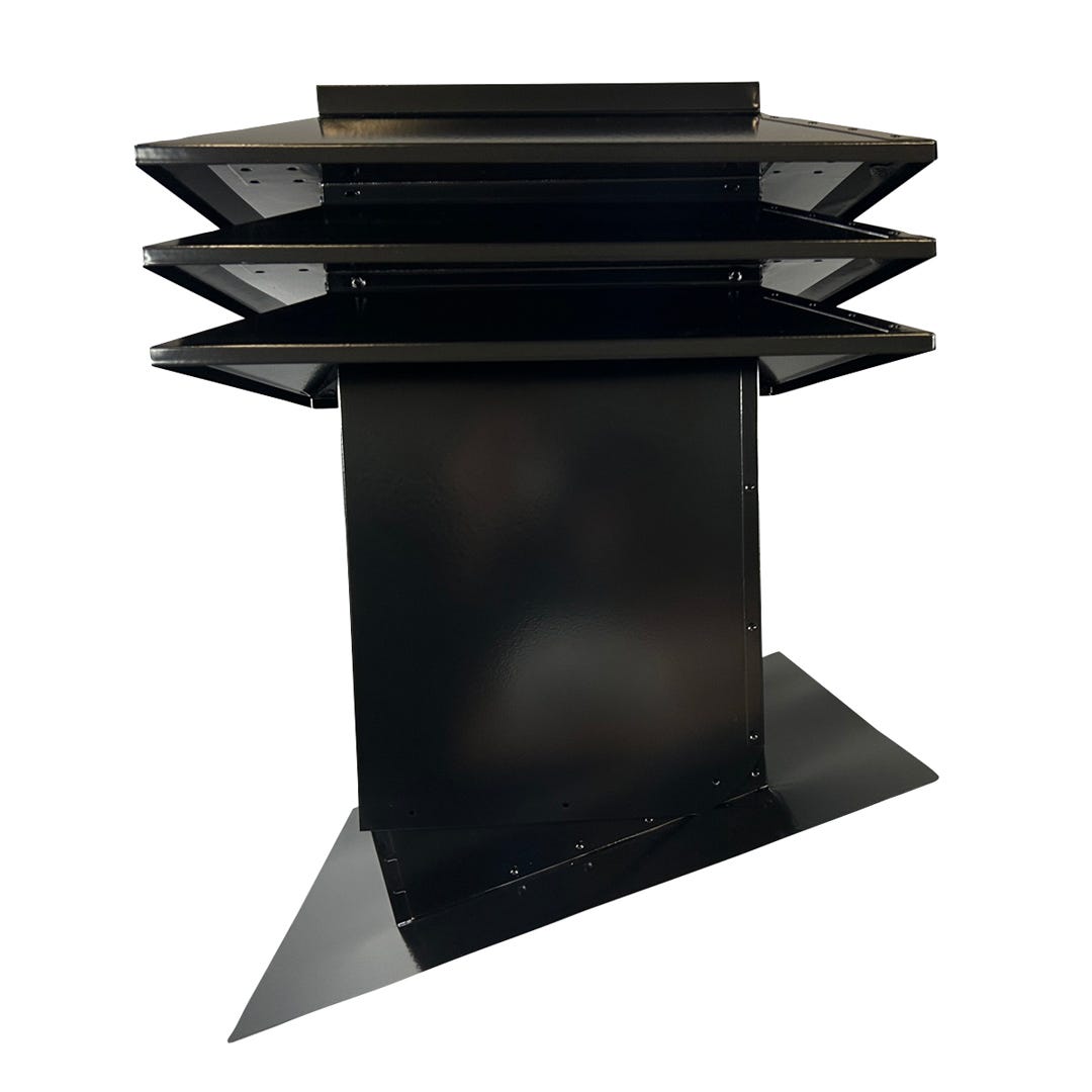 Sloping Roof Fan, Adjustable, 3 Blades, Black