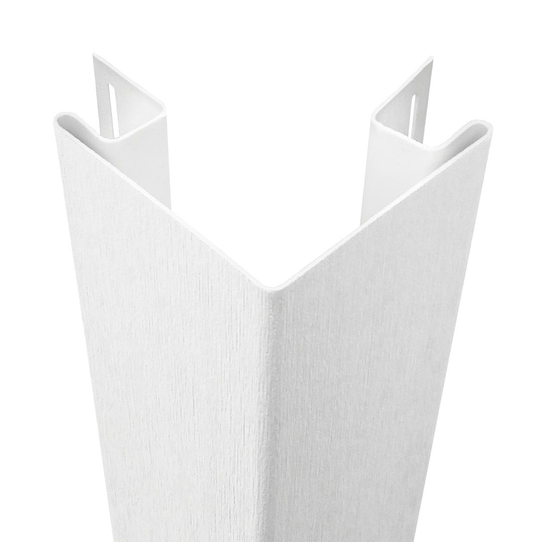 Driftwood Outside Corner Vinyl, 3 in. Snow White