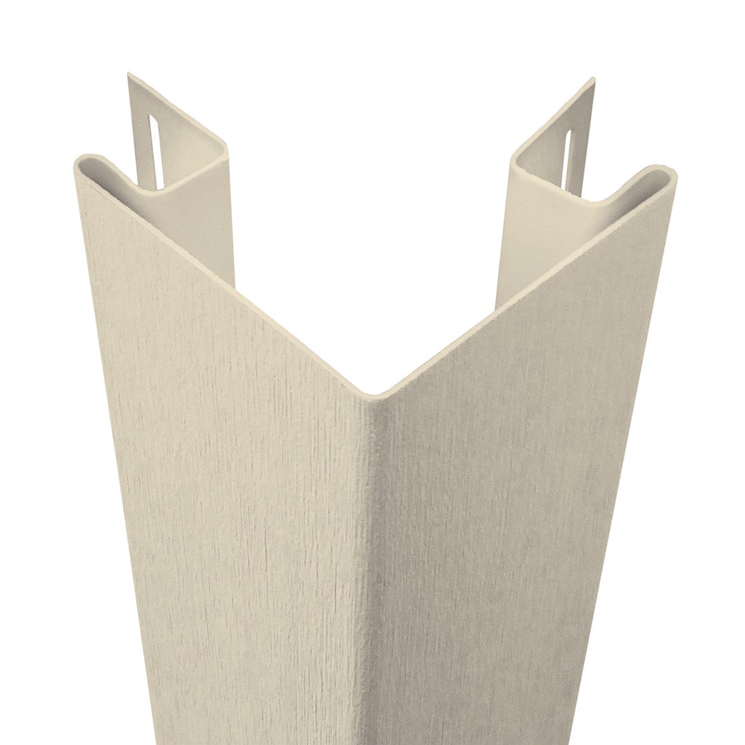 Driftwood Outside Corner Vinyl, 3 in. Coffee