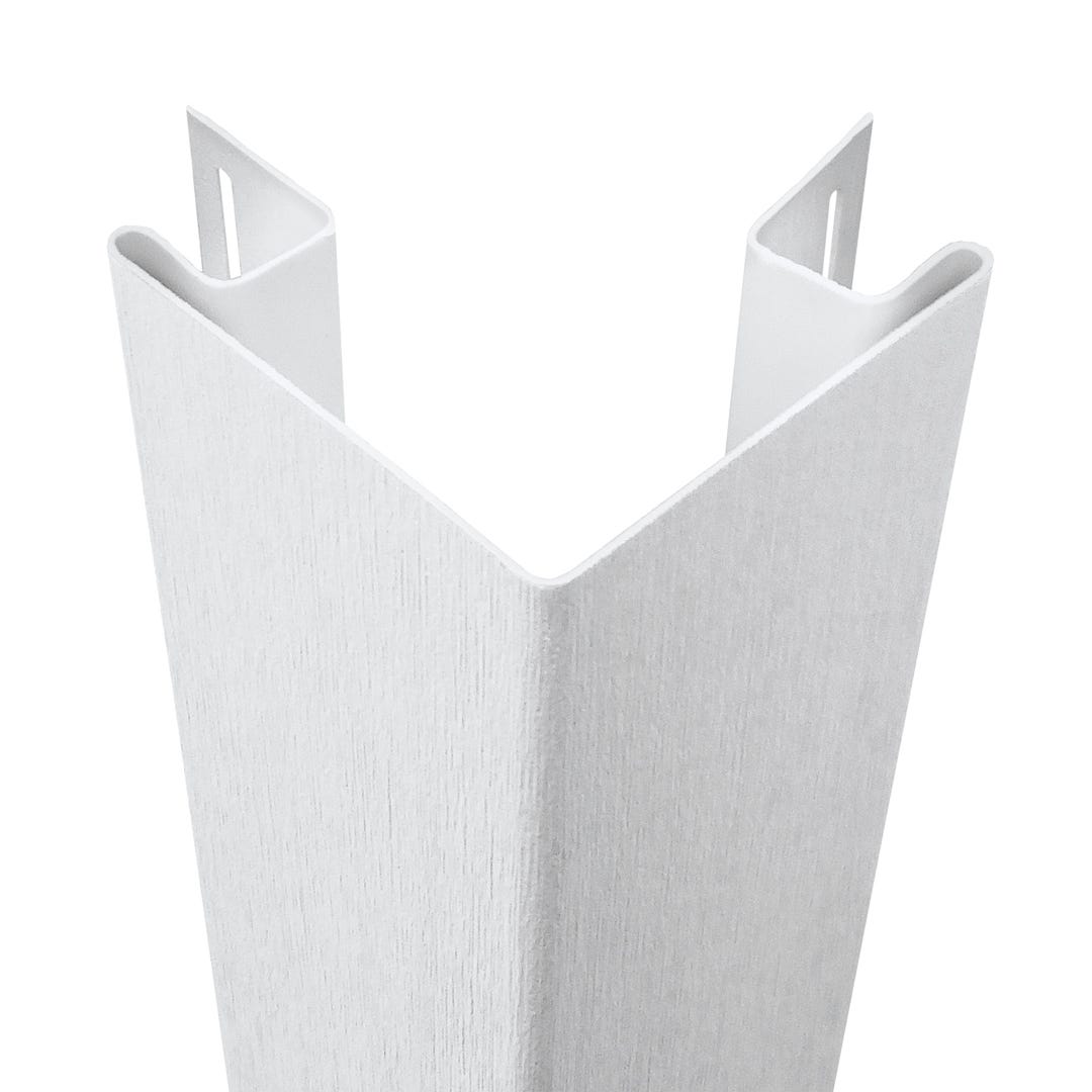 Driftwood Outside Corner Vinyl, 3 in. Dove Grey