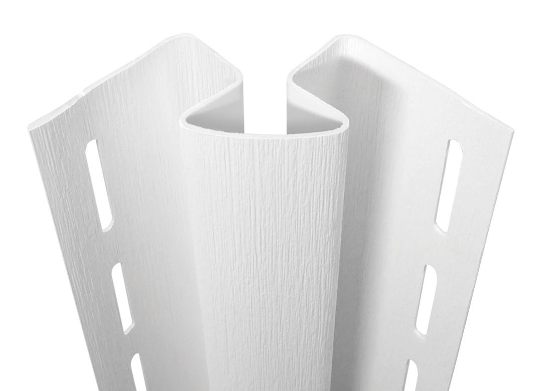 Driftwood Inside Corner Vinyl, 10 ft. Snow White