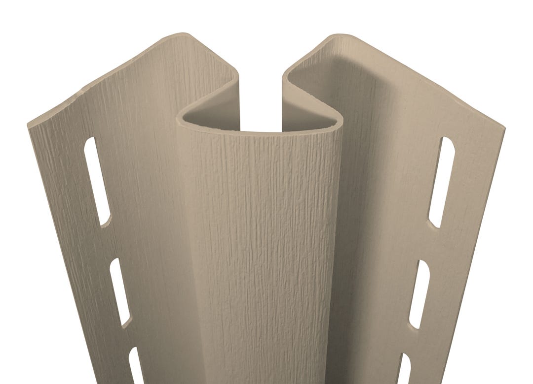 Driftwood Inside Corner Vinyl, 10 ft. Khaki