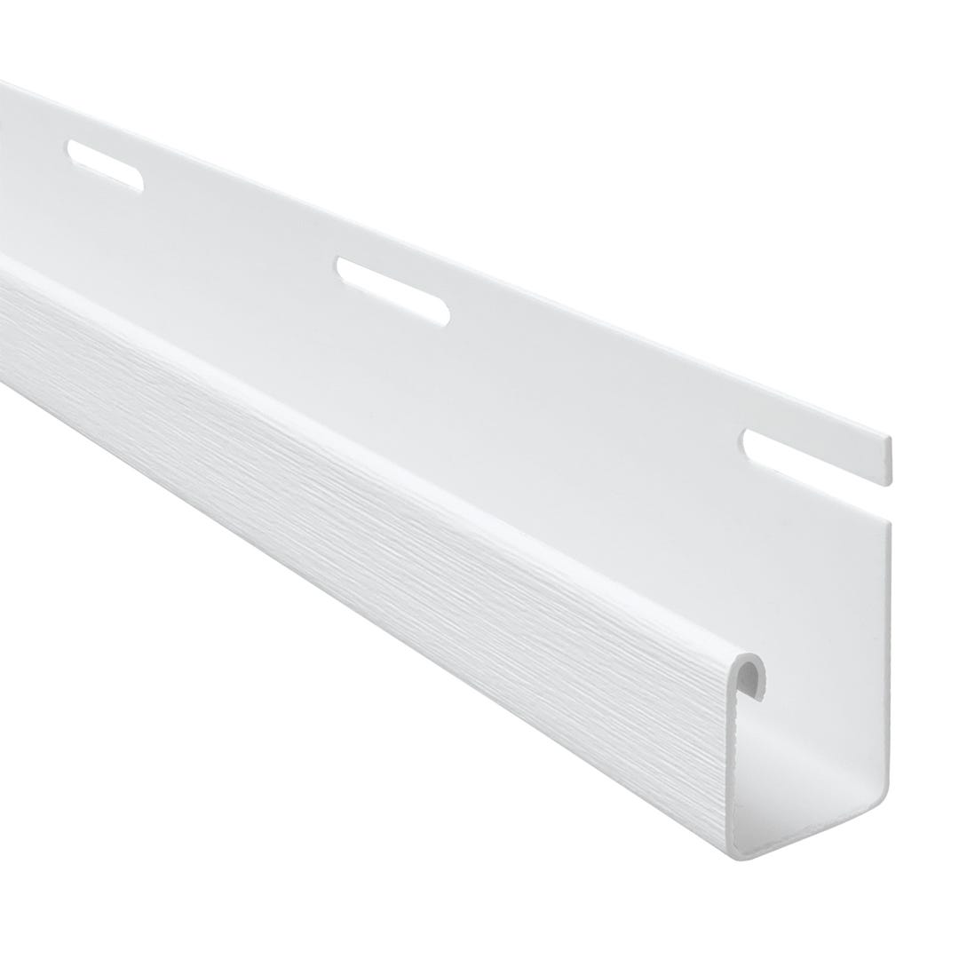 Driftwood J-Channel Vinyl Trim, 1/2 in. Dove Grey