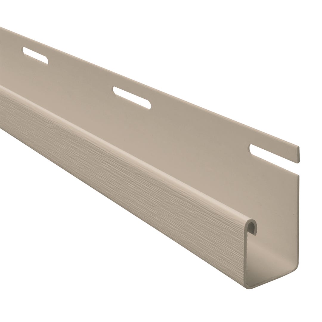 Driftwood J-Channel Vinyl Trim, 1/2 in. Khaki