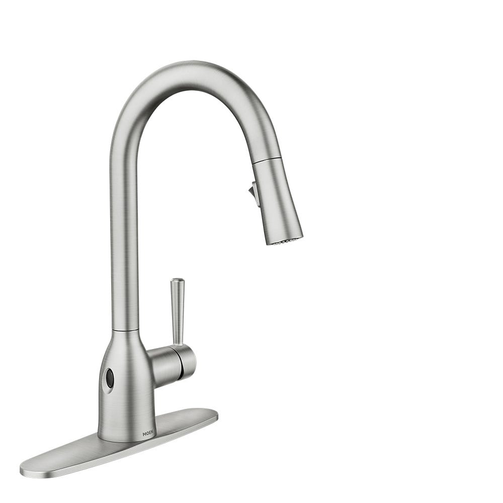 ALDER, 1 Handle Kitchen Facet, Stainless Steel
