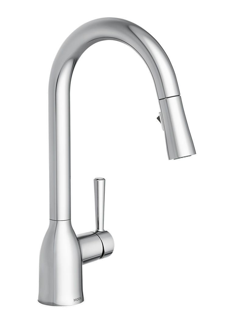 One-Handle Retractable Kitchen Faucet, Alder