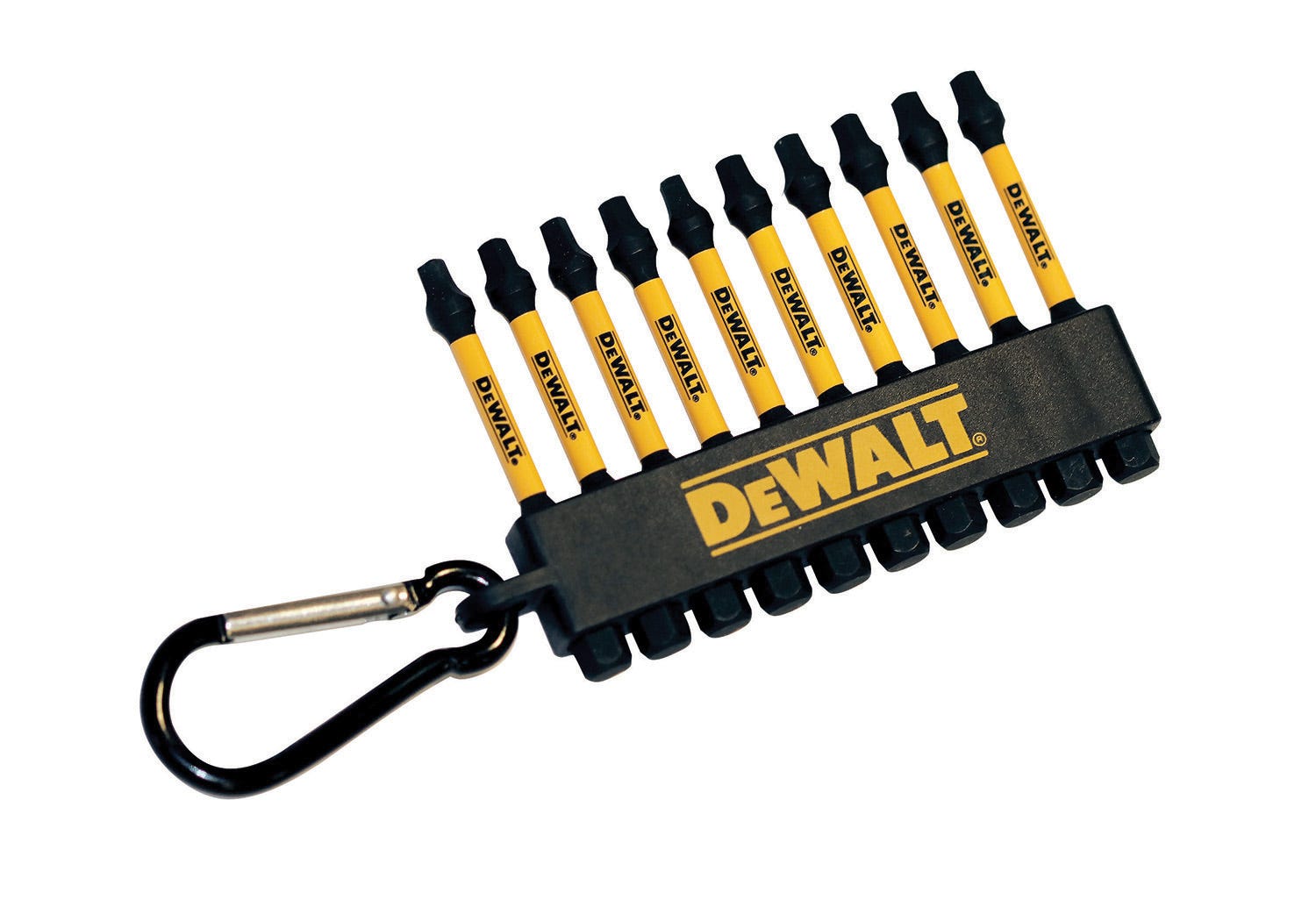 10 drill bit set #2 flex torq with carabiner clip - square head