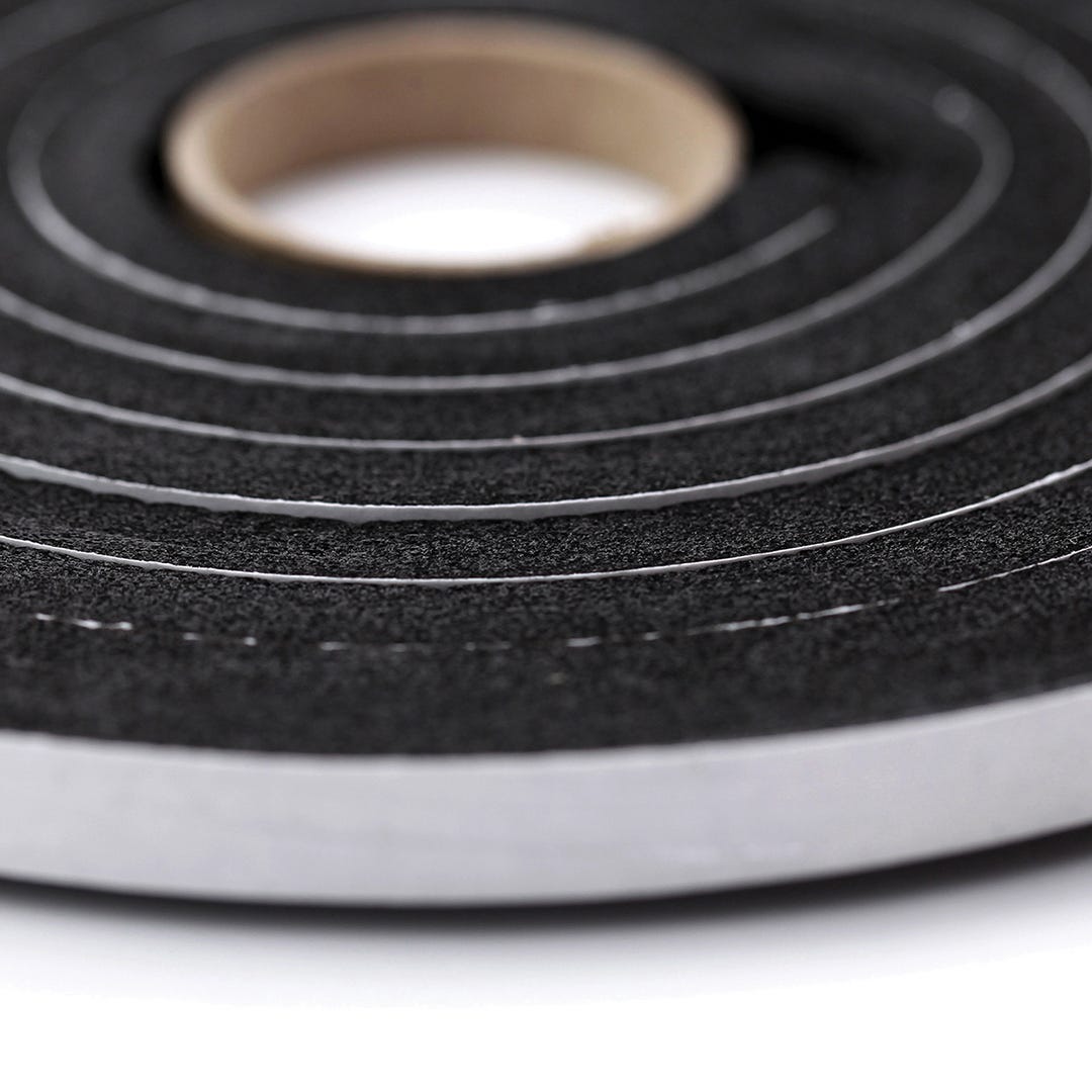 10 ft Superior Black Insulating Foam Tape (1/2 X 1/2 inch)