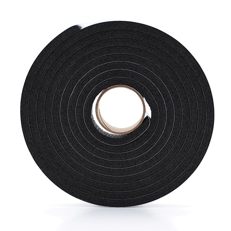 10 ft Superior Black Insulating Foam Tape (1/4 X 3/4 inch)