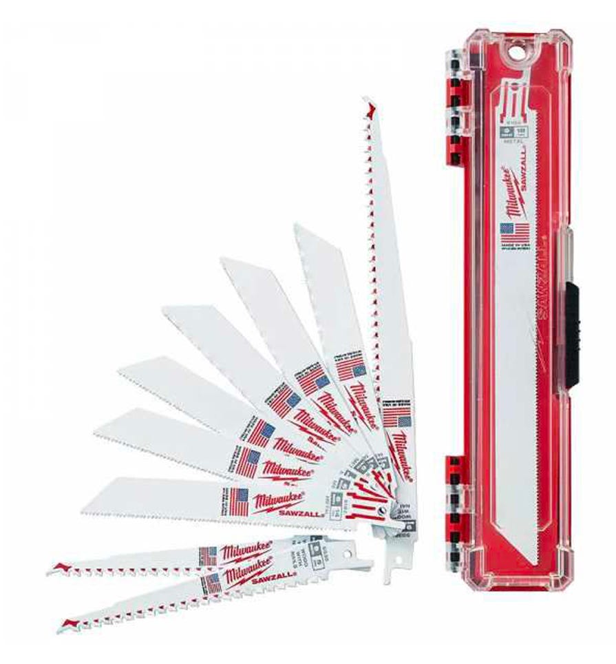 10-pc blade set for reciprocating saw