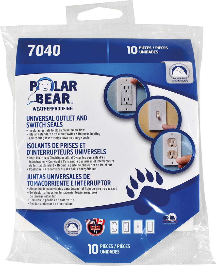 10pc Universal Outlet and Switch Seals