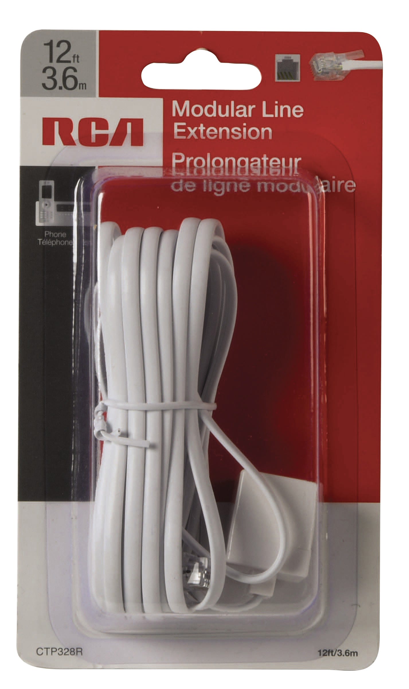 12-ft. Modular Line Extension, White