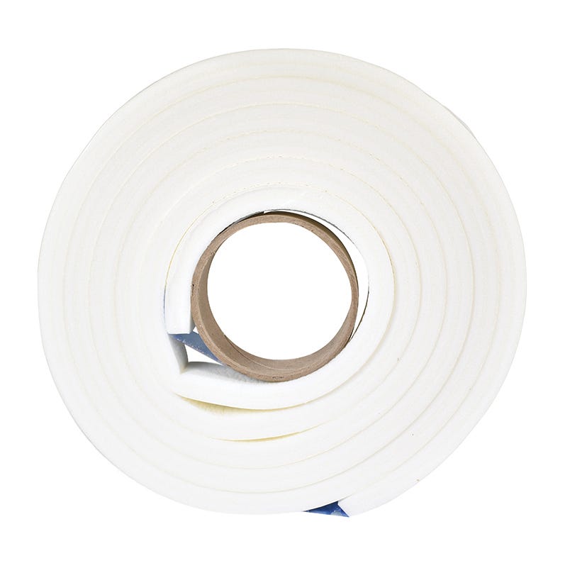 15 ft Moisture Proof White Insulating Foam Tape (1/2 X 1 inch)