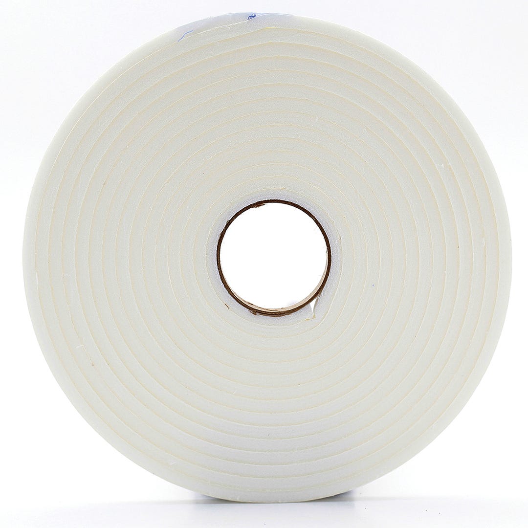 16.4 ft Moisture Proof White Insulating Foam Tape (3/16 X 3/8 inch)