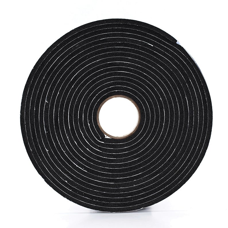 17 ft Superior Black Insulating Foam Tape (3/16 X 3/8 inch)