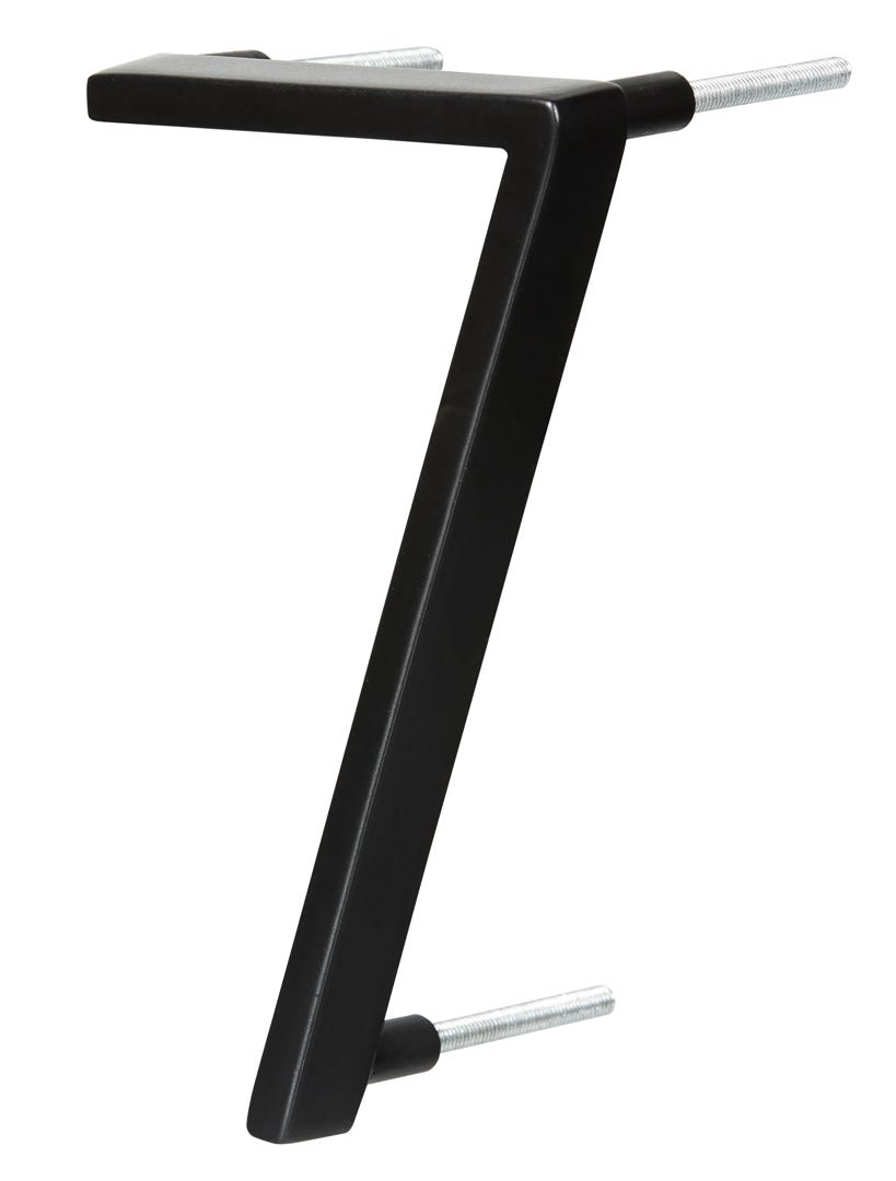 Floating House Number #7, 5 in, Black