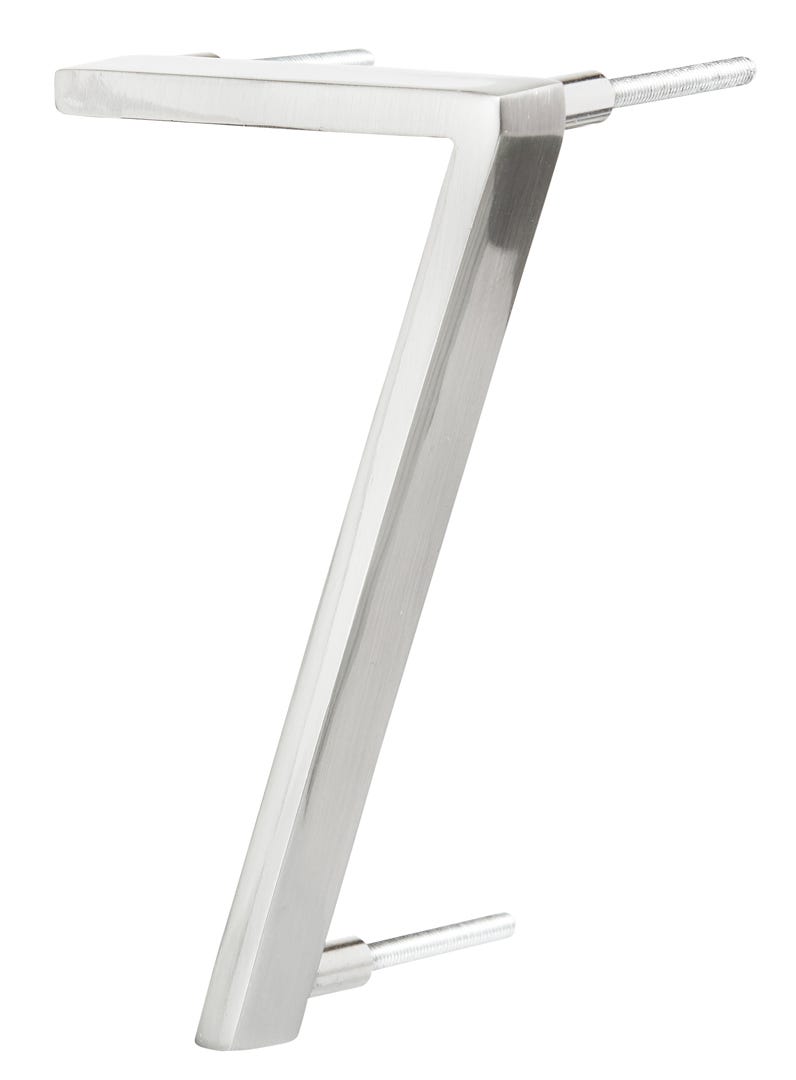Floating House Number #7, 5 in, Satin Nickel