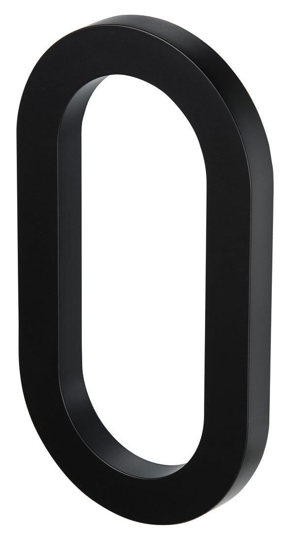 ELITE House Number #0, 10 in, Black