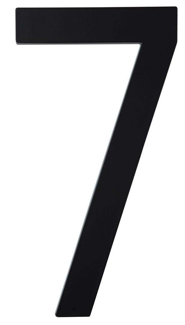 ELITE House Number #7, 10 in, Black