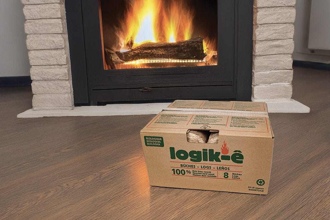 LOGIK-Ê Eco-Friendly Logs, 8/Pack